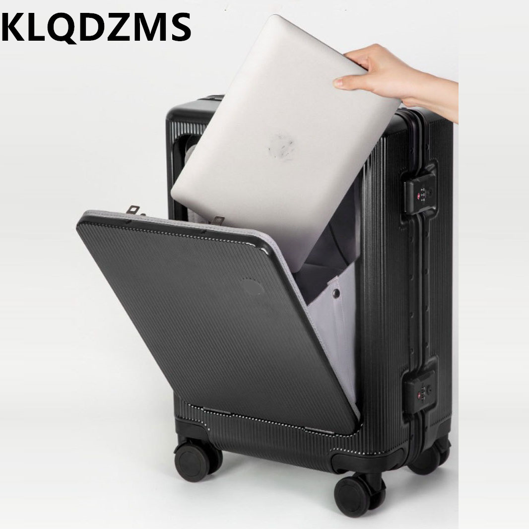 Чемодан KLQDZMS 20/22/24 дюйма – обзор и цена Front Opening Laptop Luggage 24 Inch