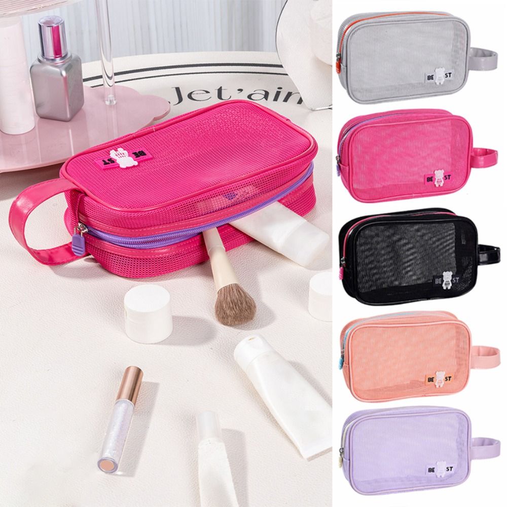 Прочная сетчатая косметичка с  – обзор и цена Cosmetic Bags