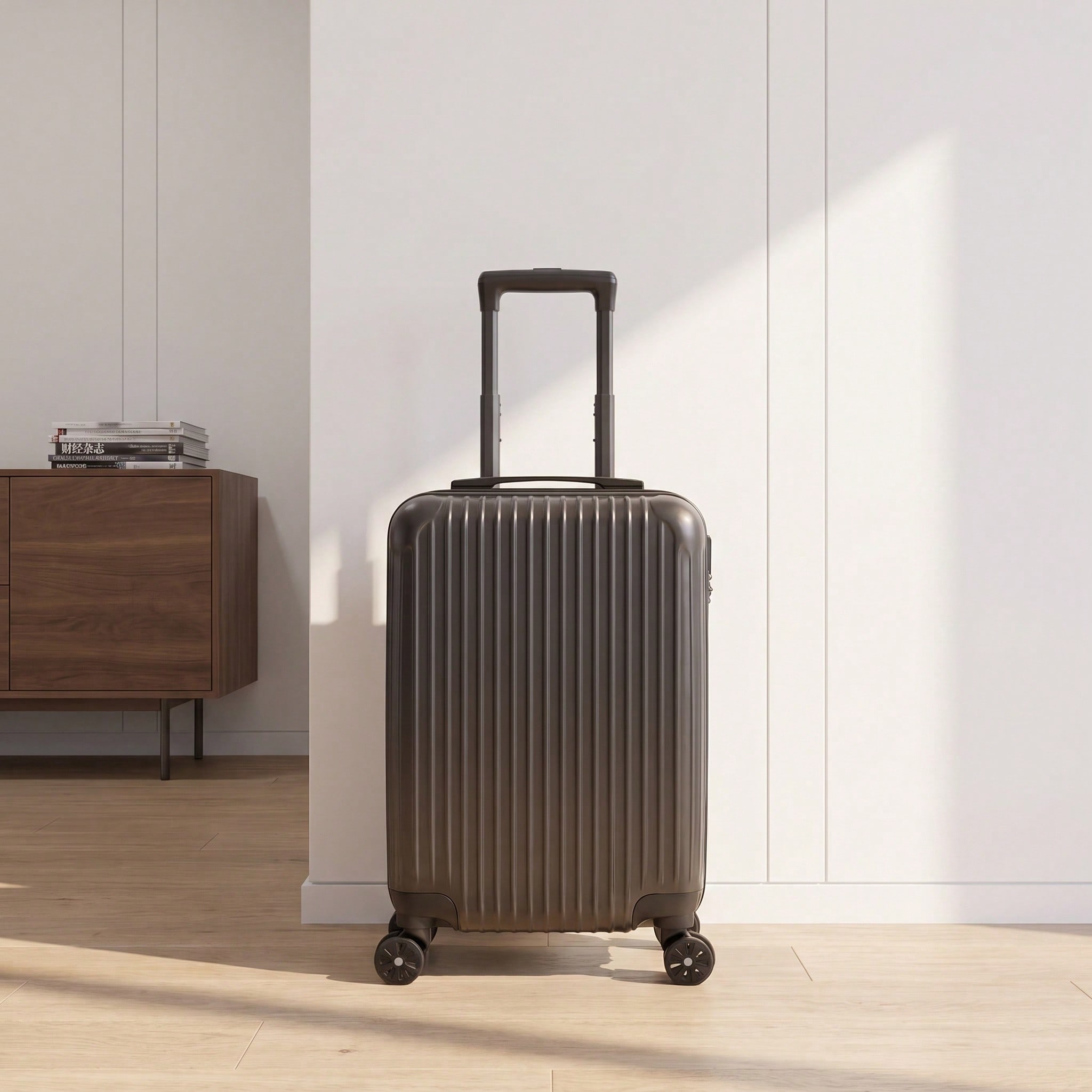 Жесткий дорожный чемодан из АБ – обзор и цена Spinner Wheel Rolling Suitcase 20 Inch