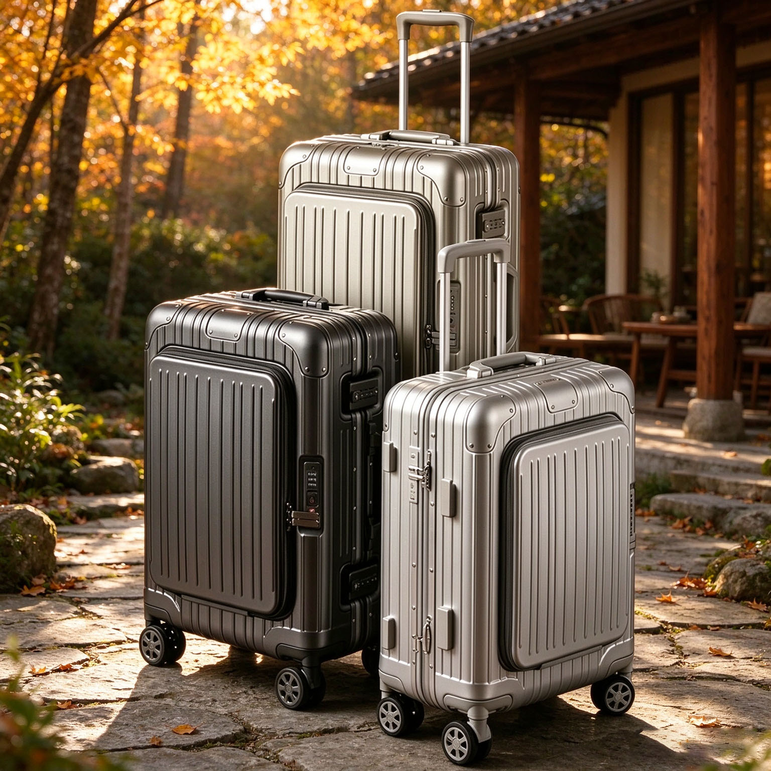 Дорожный чемодан с фронтальным – обзор и цена Spinner Wheel Rolling Suitcase 20 Inch