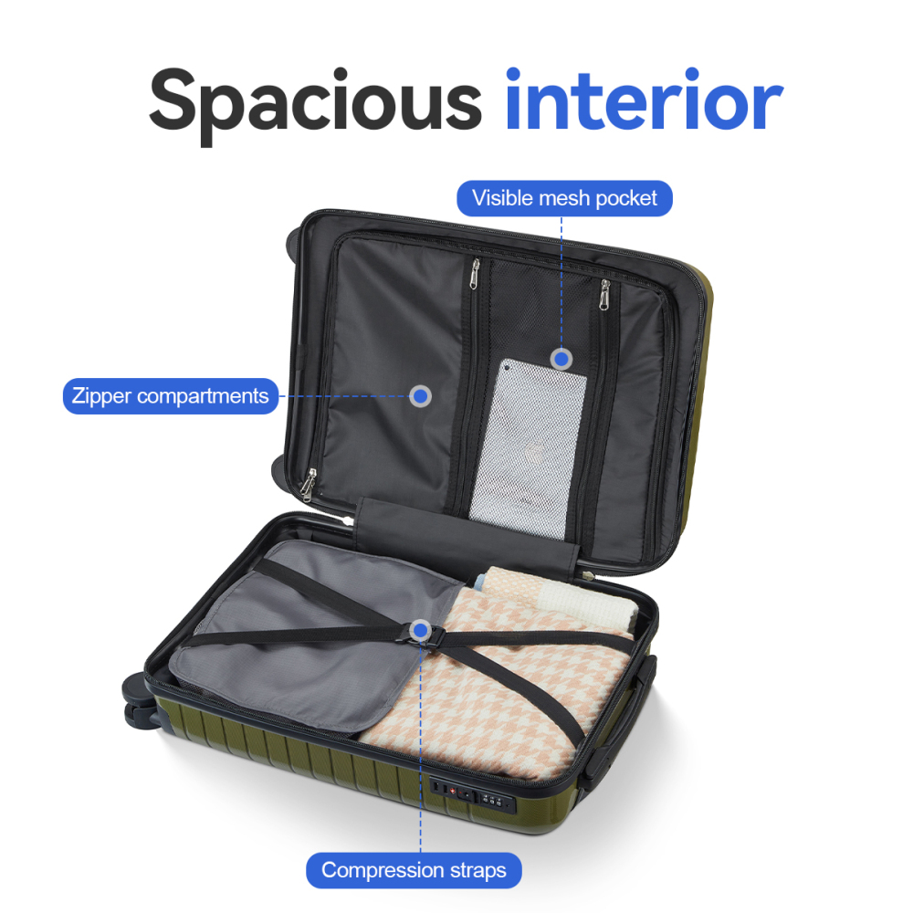 Набор из 5 предметов: жесткий  – обзор и цена Foldable Rolling Luggage Bag